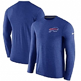 Men's Buffalo Bills Nike Royal Coaches Long Sleeve Performance T-Shirt,baseball caps,new era cap wholesale,wholesale hats